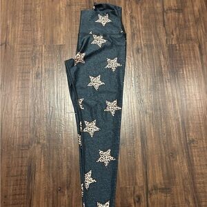 Pixielane Leopard Star Print Women's Leggings XL